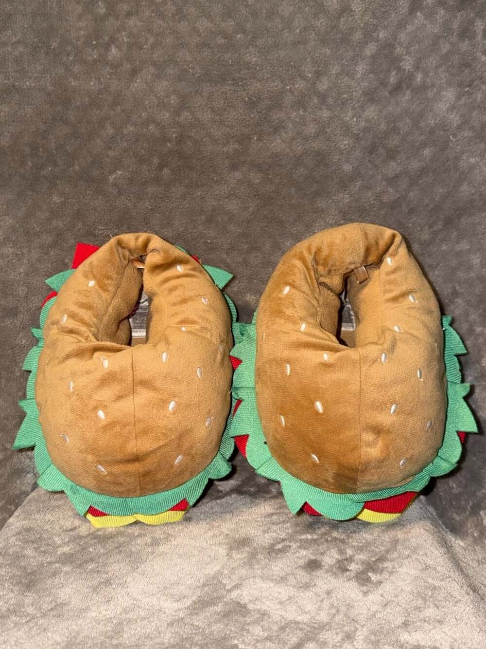 Carter's Nathan Hamburger Plush Slippers